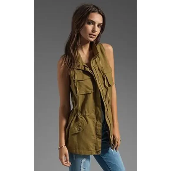 C & C California| Linen Cotton Safari Vest - Picture 9 of 9